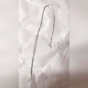 Vintage JTI Sterling Silver 925 Box Chain 1mm Necklace 30"